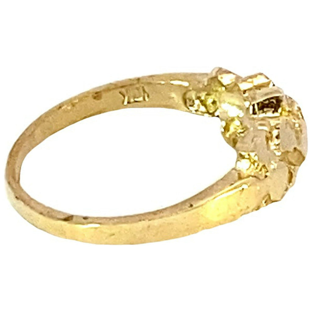 Ijaz Jewelers Nugget Ring, 10k Gold, 1.3 Grams