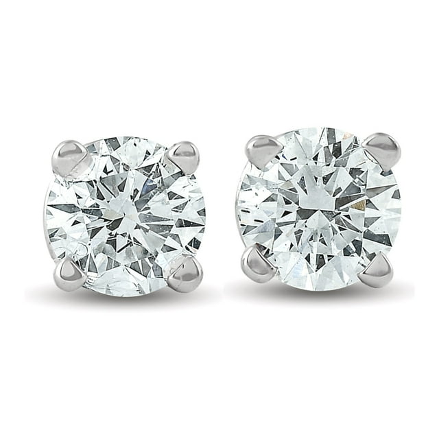 Pompeii 1/3 ctw 14k White Gold Diamond Stud Earrings (G/H,I2-I3)